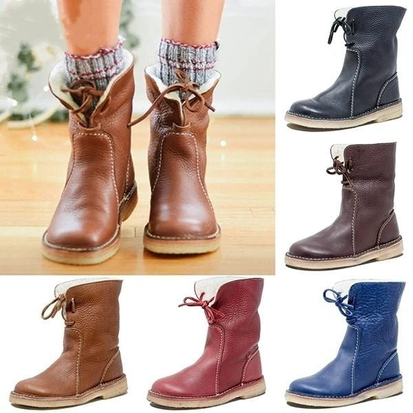 Women's Casual Vintage Winter Snow Long Boots
