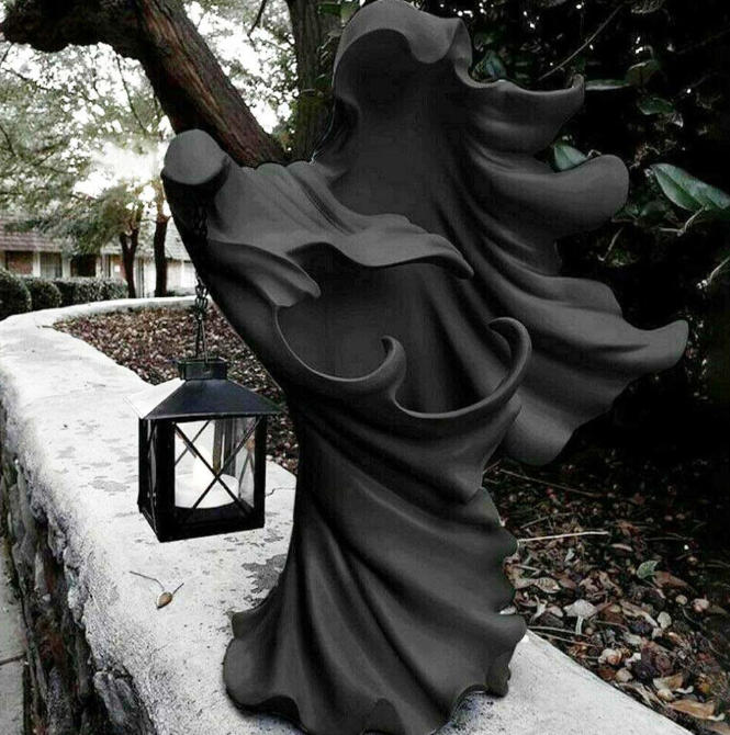 The Ghost Looking for Light with Lantern, 18”
