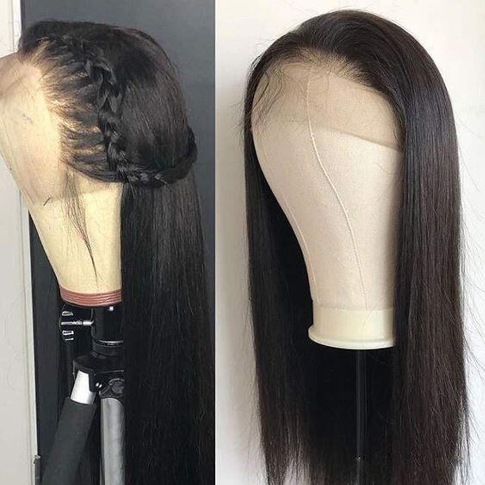 Black Long Hair Natural Hairline Straight Wig with Baby Hair Wig
