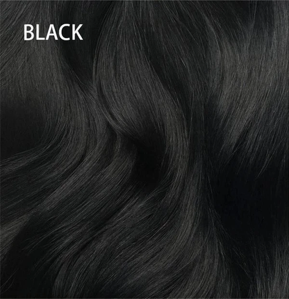 Black Long Straight Wig With Bang