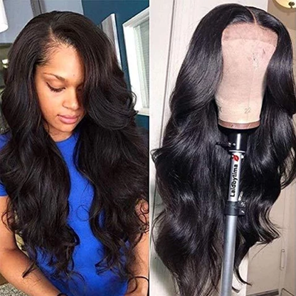 Black Long Brazilian Body Wavy Wigs