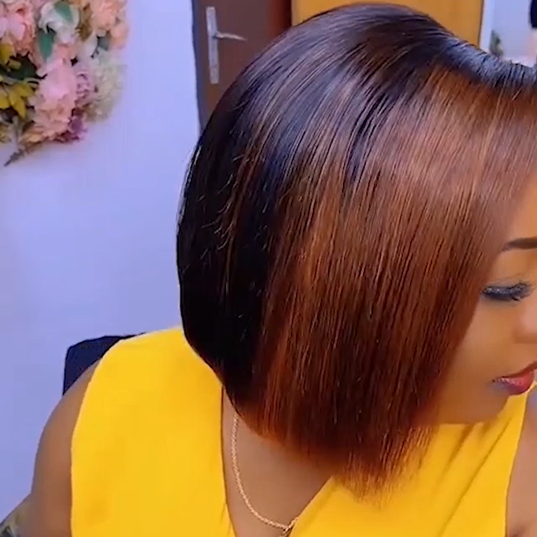 Glueless New Lovely Natrual Bob Styles Silky Hair Wig