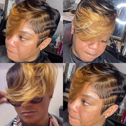 Glueless Pixie Cut Wig Super Short hair Wig  10 colors