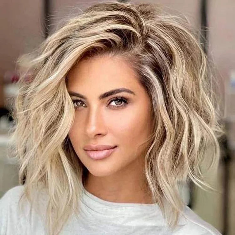 Solve The Problem Of Hair Loss - Natural Soft Wavy Medium Wigs