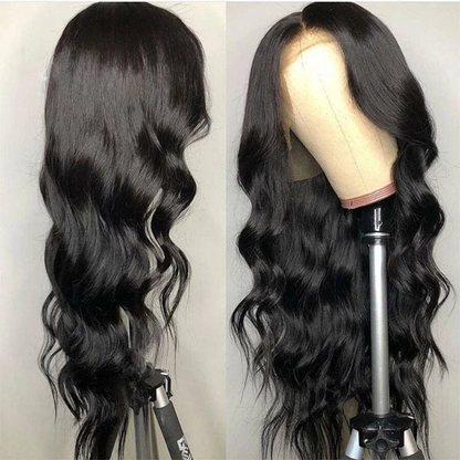 Black Long Brazilian Body Wavy Wigs