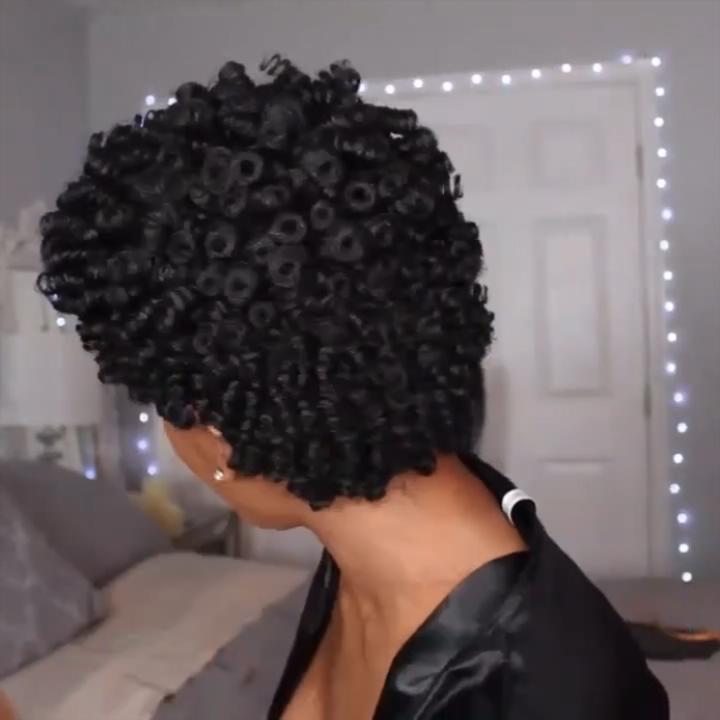 Short Afro Kinky Curly Wigs for Black Women