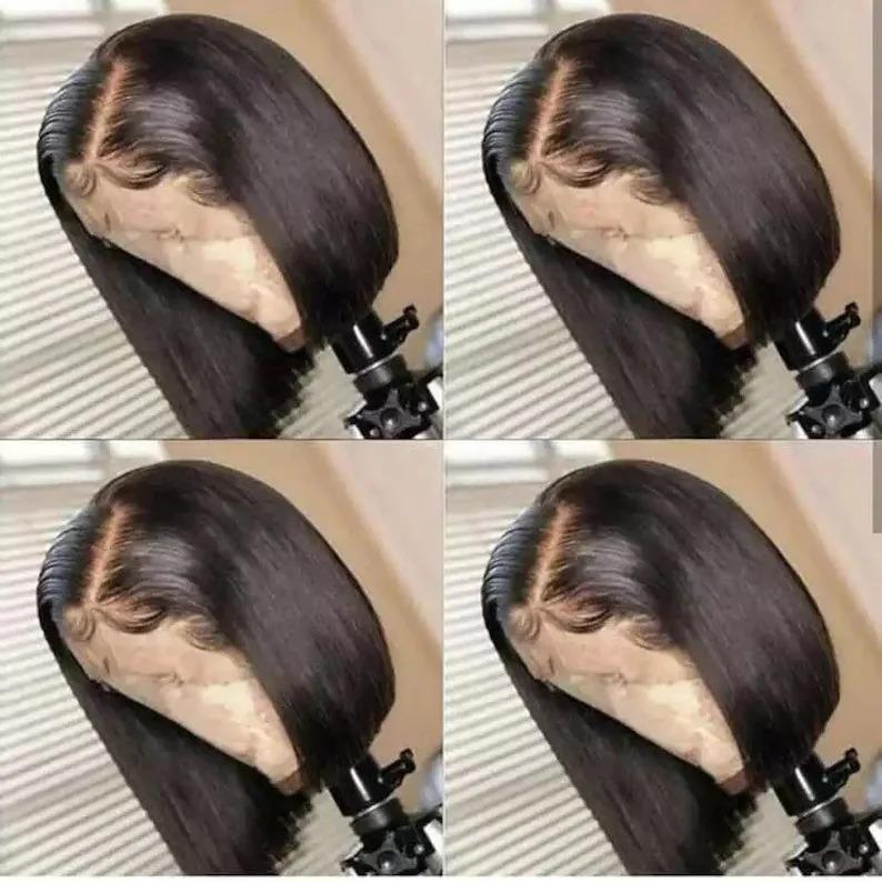 Brazilian BlackStraight Hair BOB Wigs Lady Wig