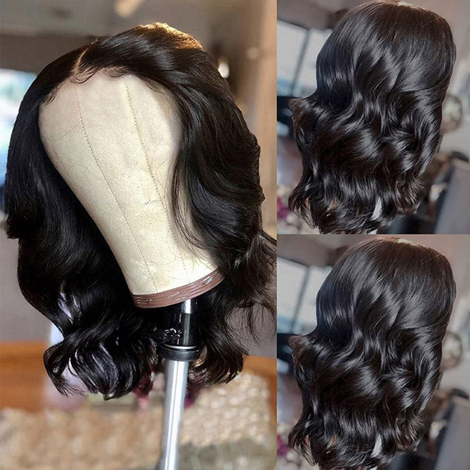Glueless Short Bob Body Wave Wig For Women