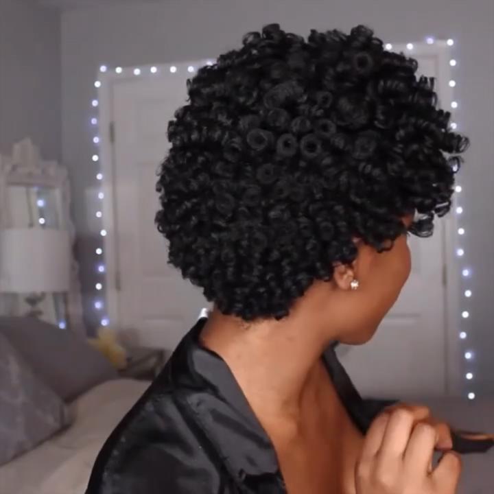 Short Afro Kinky Curly Wigs for Black Women