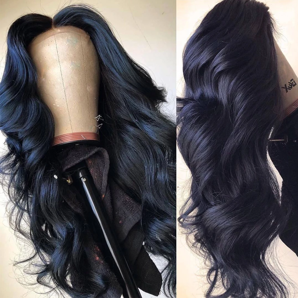 Black Long Brazilian Body Wavy Wigs