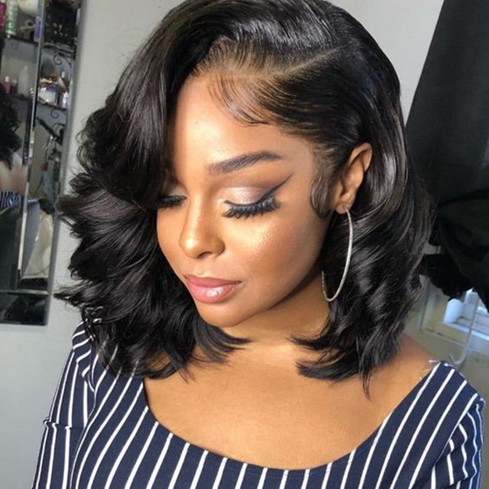 Glueless Short Bob Body Wave Wig For Women