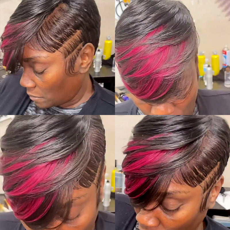 Glueless Pixie Cut Wig Super Short hair Wig  10 colors