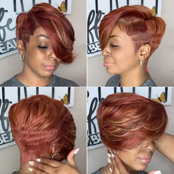 Glueless Pixie Cut Wig Super Short hair Wig  10 colors