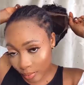 Natural Black Short Wavy Curly Pixed Cut Wig