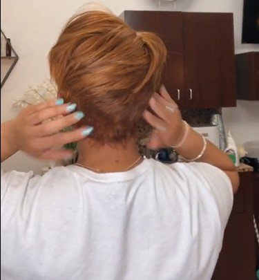 Light Brown Short Pixie Wig Bob Straight Hair