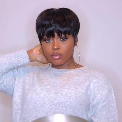 Short Wig 4Inch Bob Straight Hair