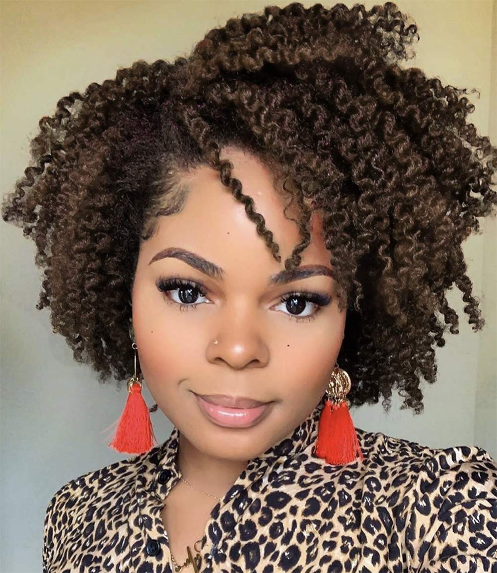 Super Fluffy Afro Kinky Curly Wigs Wine Red Explosive Hair