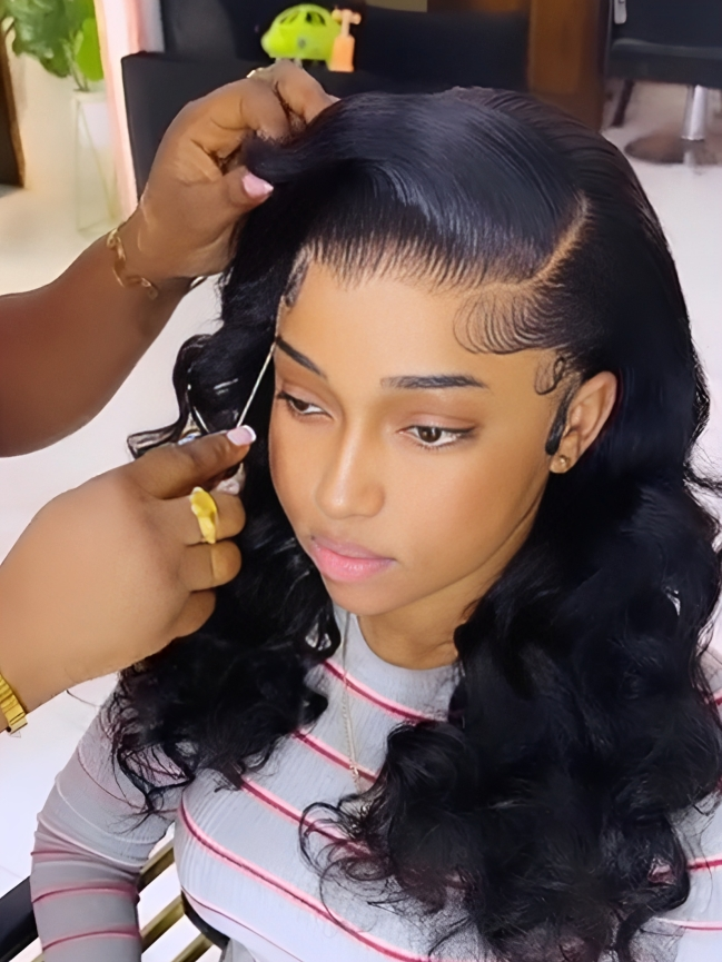 Fashion Medium Hiar Bob Body Wave Wig