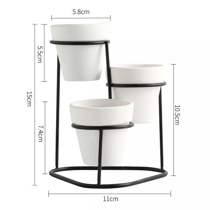 Ceramic Planters with Stand