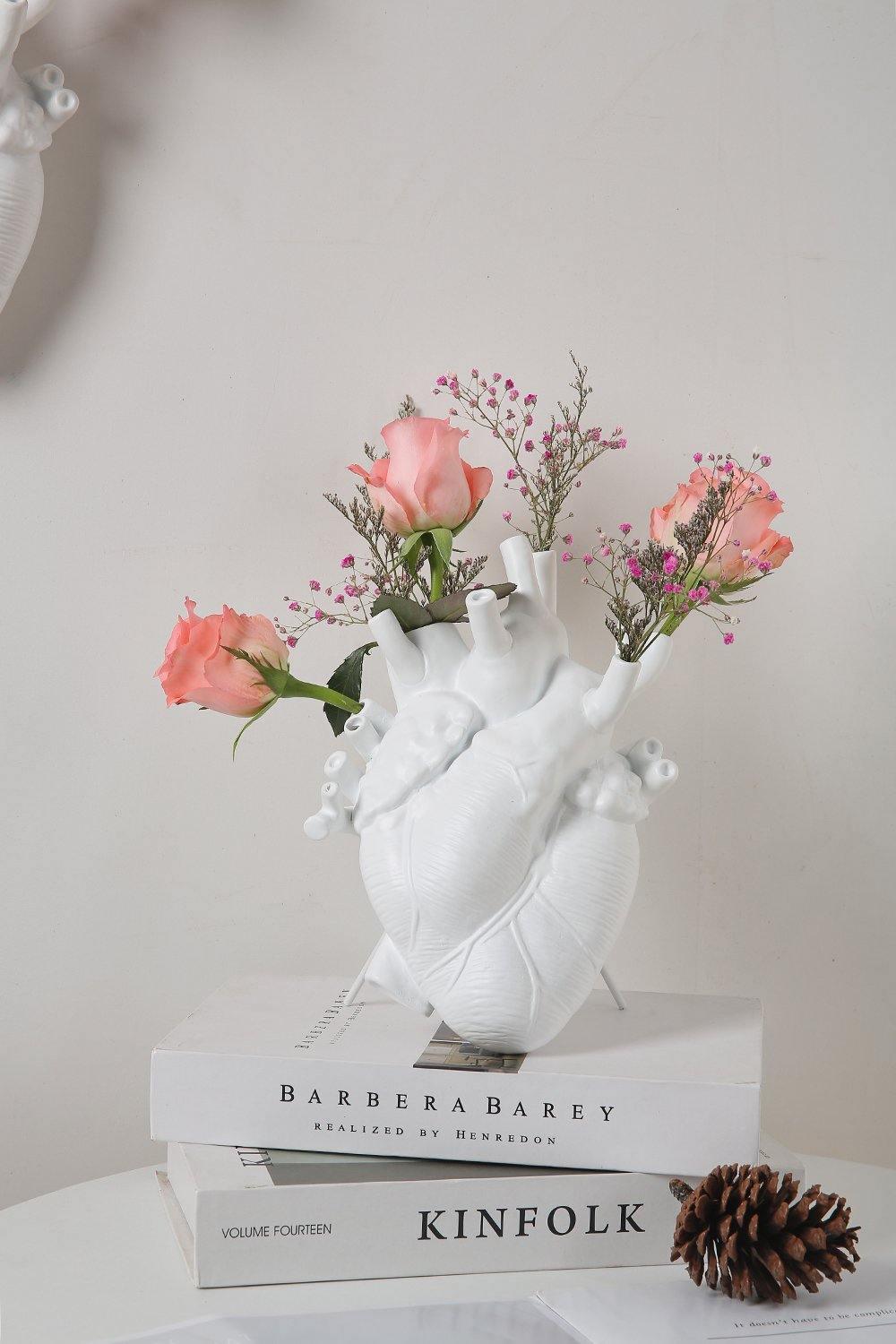 Heart-Shaped Ceramic Vase