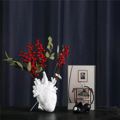 Heart-Shaped Ceramic Vase