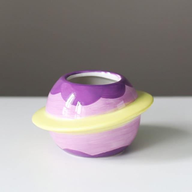 Cosmos World Ceramic Planter