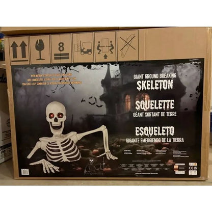 🎃Halloween Pre-sale 50% OFF🔥–Towering Skeleton with LED Eyes & Haunting Sounds👻